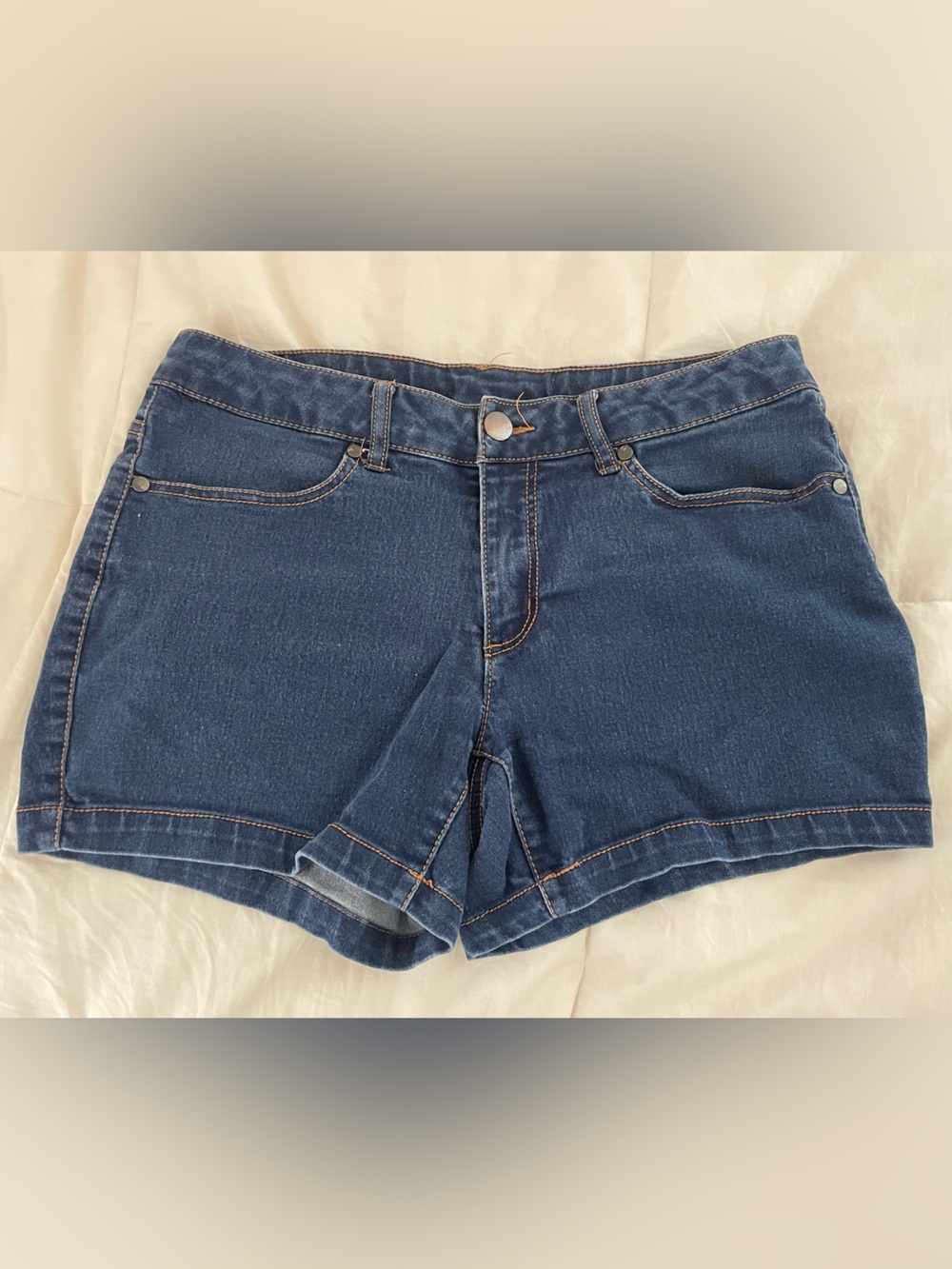 Faded Glory Dark Blue Denim Jean Shorts